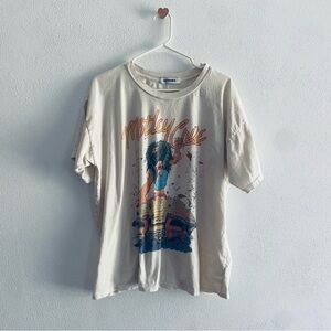 Daydreamer OVERSIZED Motley Crue Cream Graphic Tee
